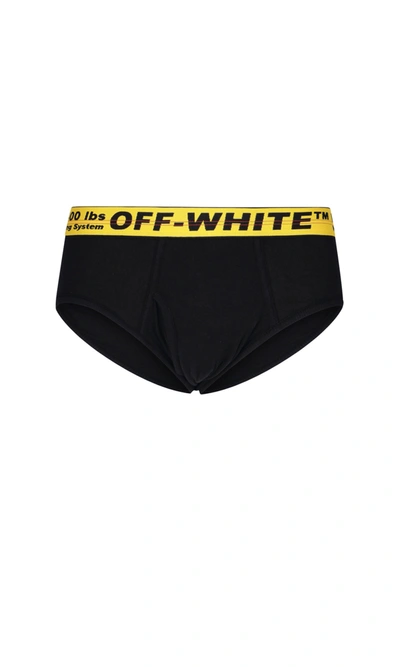 Shop Off-white Industrial Logo Slip In Black