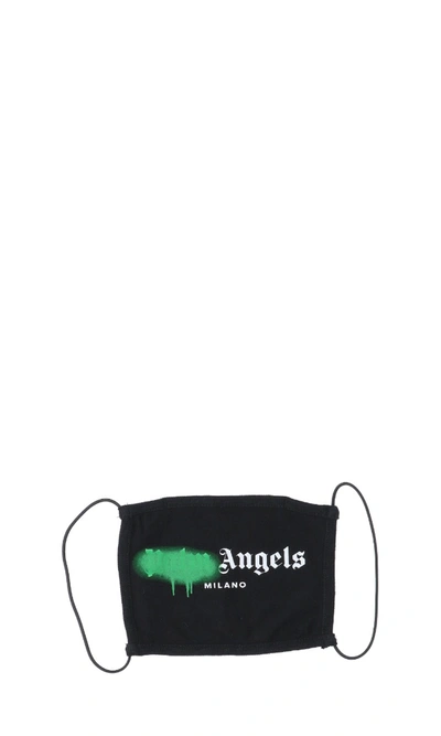 Shop Palm Angels "milano" Sprayed Mask In Black