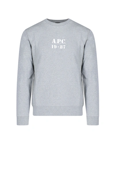 Shop Apc Gaby Sweatshirt In Gray