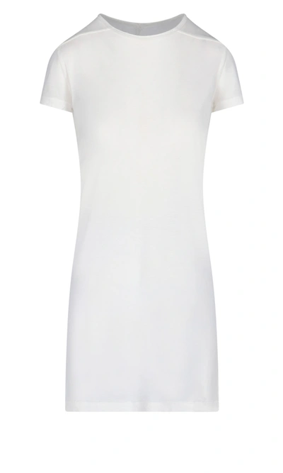 Shop Rick Owens Semi-sheer T-shirt In White