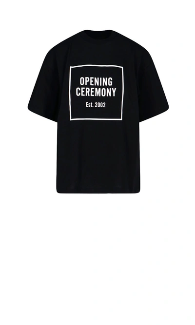Shop Opening Ceremony Logo T-shirt In Black