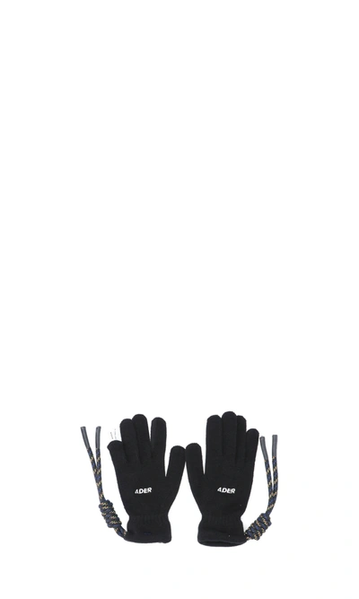 Shop Ader Error Crumple Gloves In Black