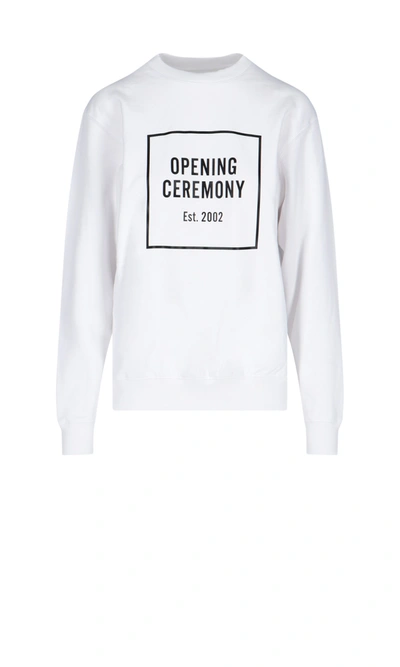 Shop Opening Ceremony Logo Sweatshirt In White