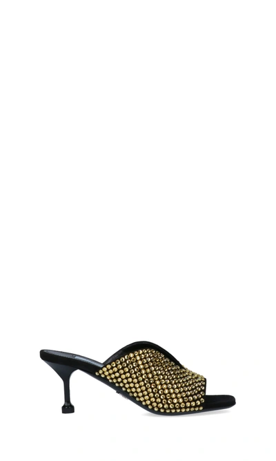Shop Prada Mule With Crystals In Yellow