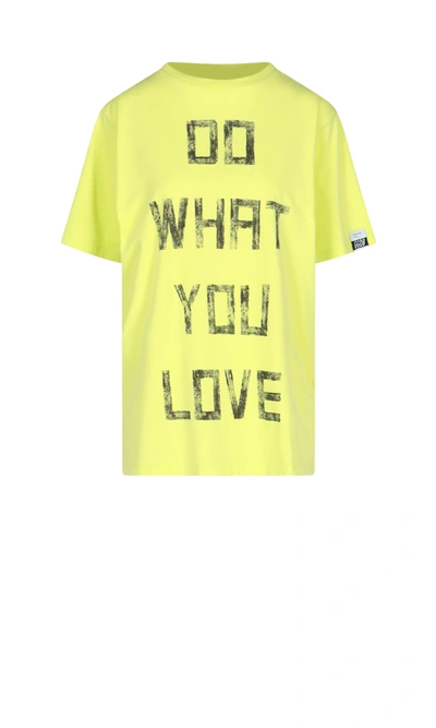 Shop Golden Goose Aira Boyfriend T-shirt In Yellow