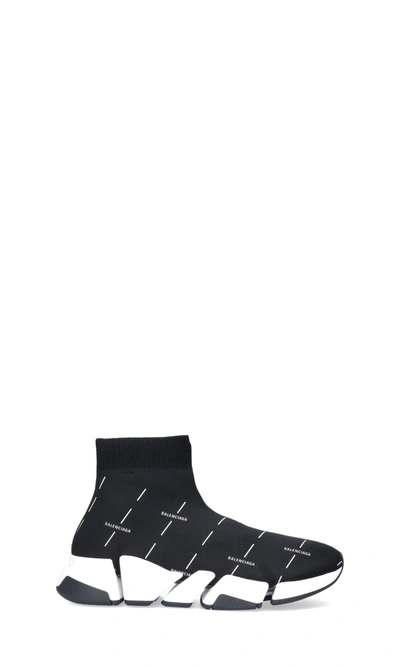 Shop Balenciaga Speed Trainers Sneakers In Black