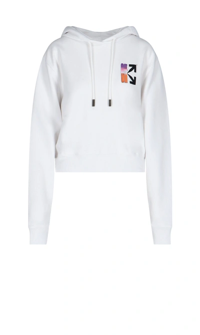 Shop Off-white Gradient Style Logo Sweatshirt In White