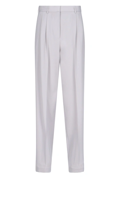 Shop Stella Mccartney Tailored High-waisted Trousers In White