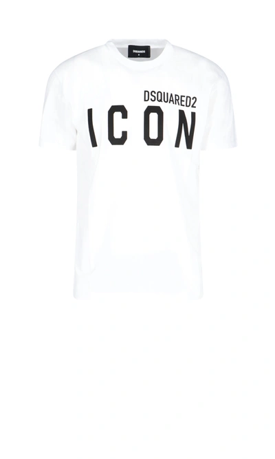 Shop Dsquared2 "icon" T-shirt In White