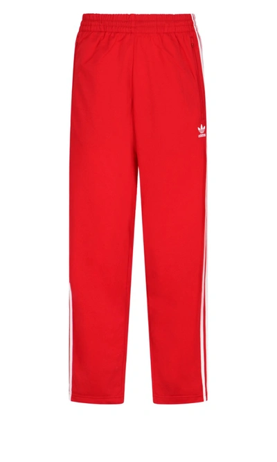 Shop Adidas Originals Firebird Track Pants In Red