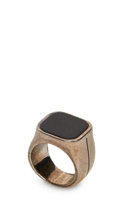 Givenchy Logo Ring In Black | ModeSens