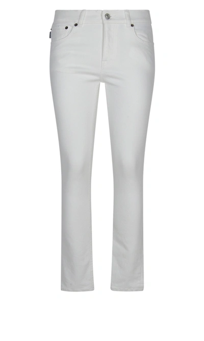 Shop Balenciaga Skinny Crop Jeans In White