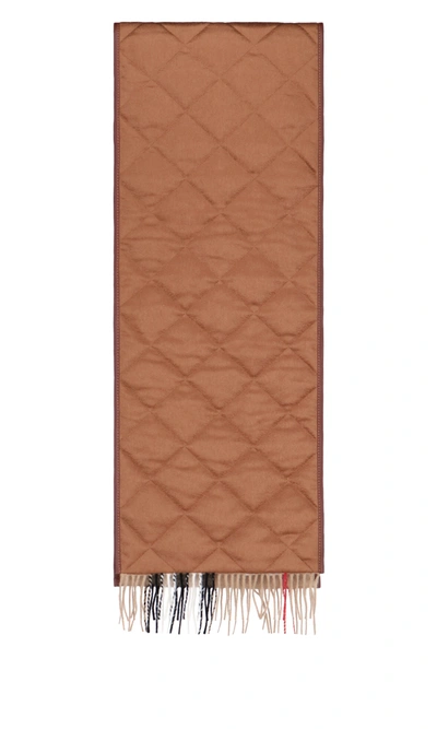 Shop Burberry Vintage Check Quilted Scarf