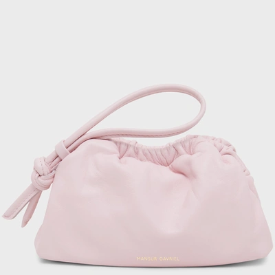 Shop Mansur Gavriel Mini Cloud Wristlet In Ballerina