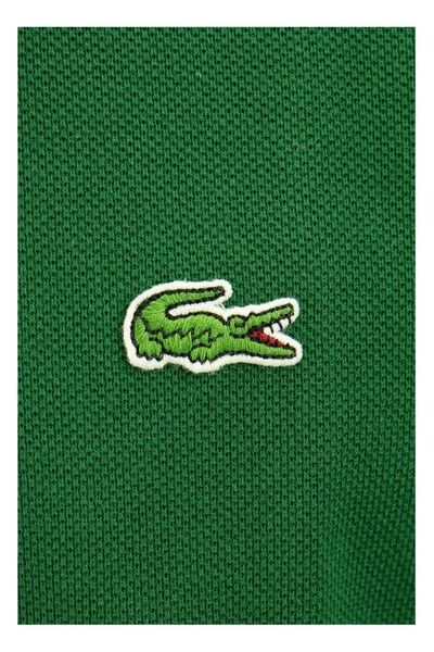 Shop Lacoste Classic Fit Organic Cotton Pique Polo Shirt In Green