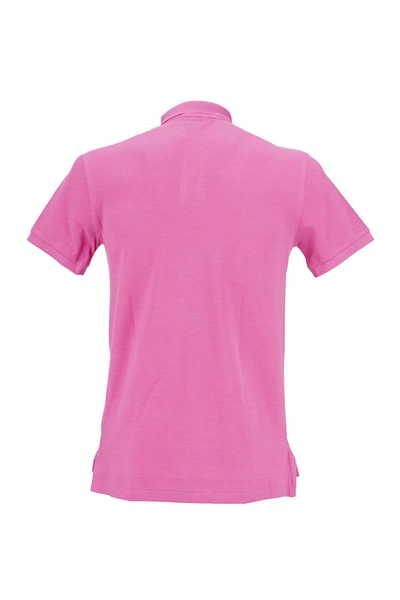 Shop Ralph Lauren Slim Fit Mesh Polo Shirt In Pink