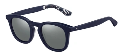 Shop Jimmy Choo Light Grey/silver Square Mens Sunglasses Ben/s 5096 50 In Blue,grey