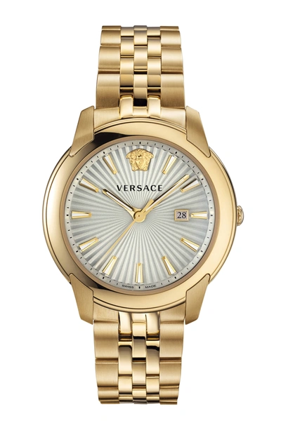 Shop Versace V-urban Quartz Champagne Dial Mens Watch Velq00719 In Gold Tone,yellow