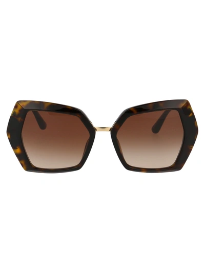Shop Dolce & Gabbana Eyewear Butterfly Frame Sunglasses In Multi