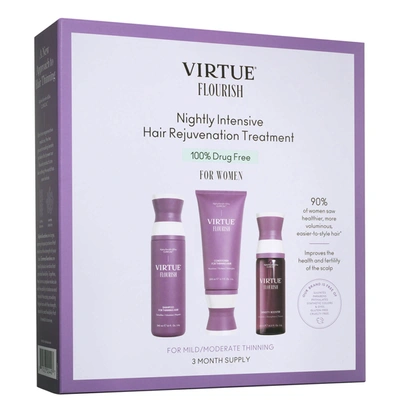 Shop Virtue Flourish Nightly Intensive Hair Rejuvenation Treatment Kit