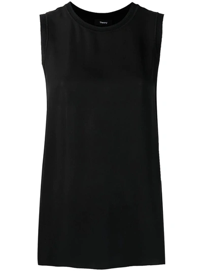 Shop Theory Shell Sleeveless Top In Black