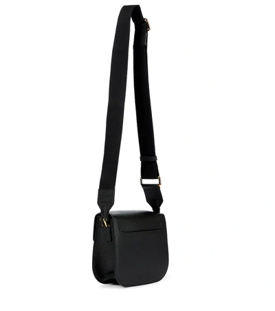 Shop Tom Ford Tara Mini Leather Crossbody Bag In 黑色