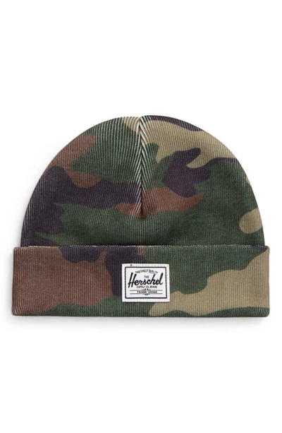 Shop Herschel Supply Co Beanie In Woodland Camo