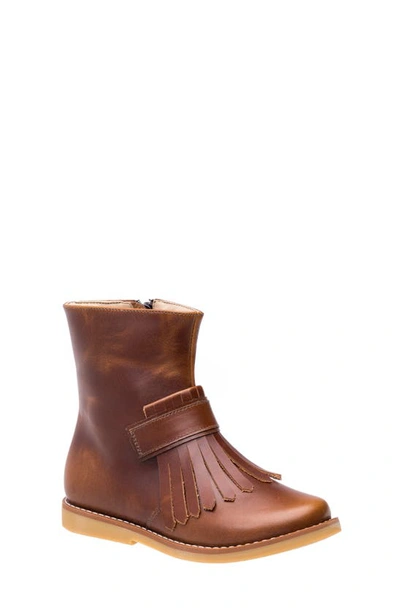 Elephantito Girl's Tassel Leather Boots In Apache