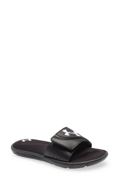 Shop Under Armour Under Amour Ignite Vi Slide Sandal In Black