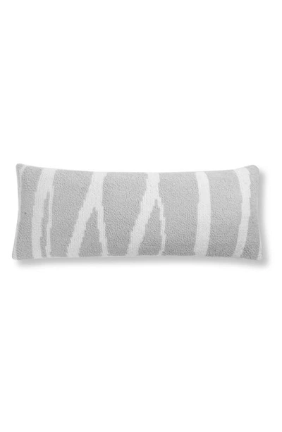 Shop Sunday Citizen Woodland Oversize Lumbar Pillow In Cloud Grey - Off White