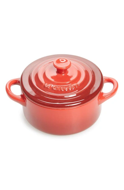 Shop Le Creuset Mini Round Baking Dish In Cerise