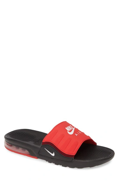Shop Nike Air Max Camden Sport Slide In Black/ White/ University Red