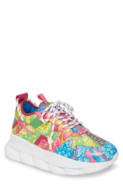 Shop Versace First Line Sneaker In Multi Color