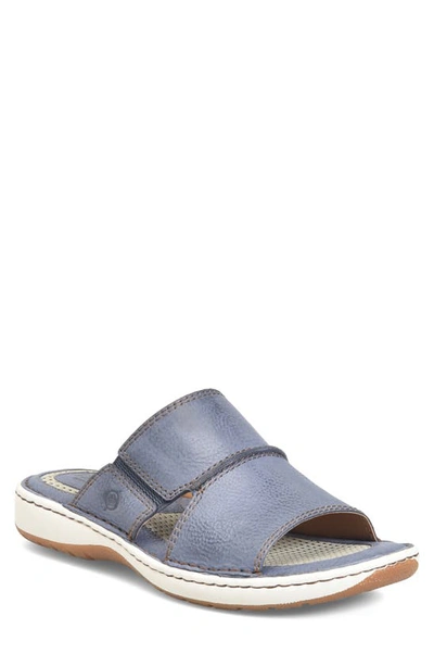 Shop Born Flores Slide Sandal In Navy