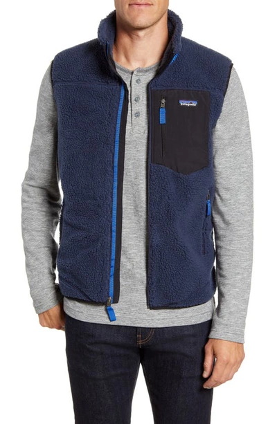 Shop Patagonia Classic Retro-x® Windproof Vest In New Navy