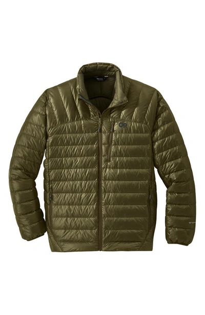 Shop Outdoor Research Helium 800 Fill Power Down Jacket In Loden