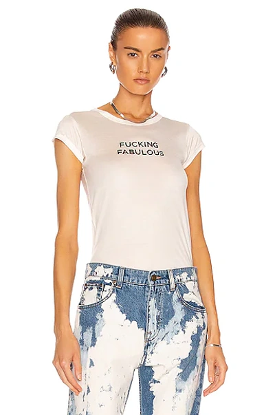 Shop Tom Ford Fucking Fabulous T-shirt In Chalk