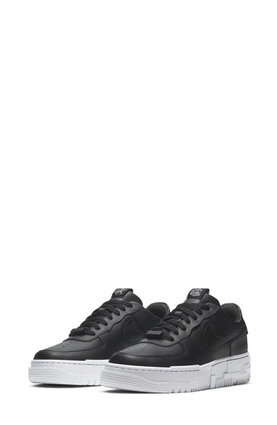 Shop Nike Air Force 1 Pixel Sneaker In Black/ Black/ White/ Black