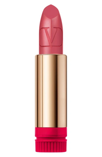 Shop Valentino Rosso  Refillable Lipstick Refill In 104r / Satin