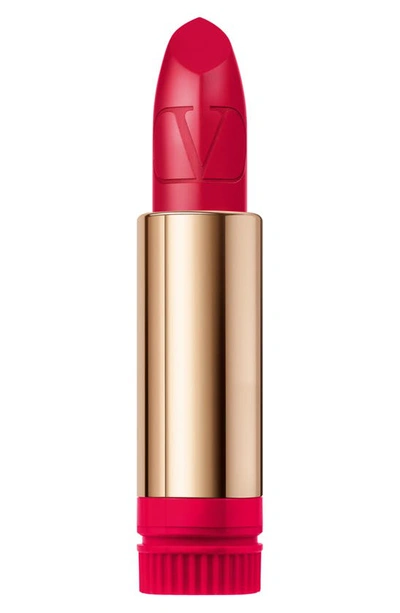 Shop Valentino Rosso  Refillable Lipstick Refill In 204r / Satin