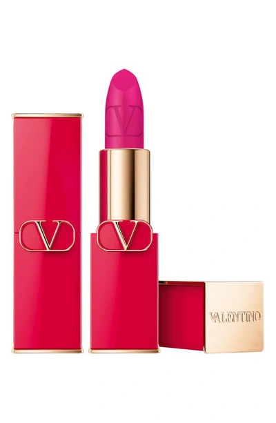 Shop Valentino Rosso  Refillable Lipstick In 302r / Matte