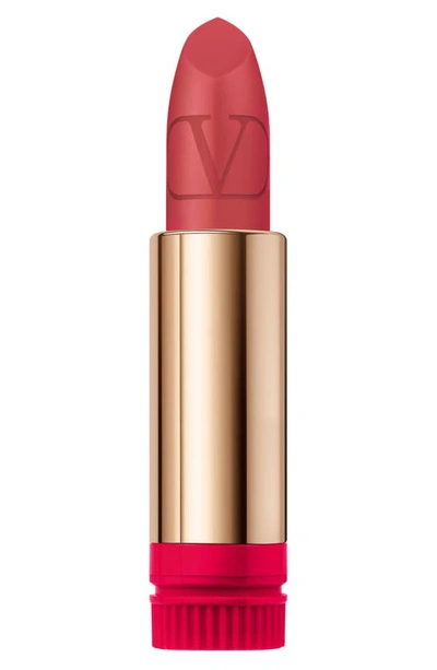 Shop Valentino Rosso  Refillable Lipstick Refill In 407r / Matte
