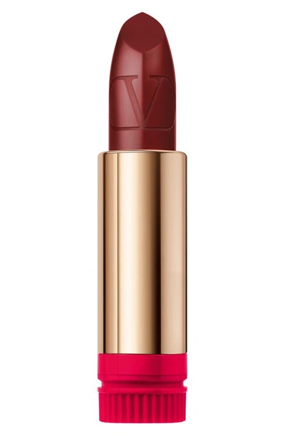 Shop Valentino Rosso  Refillable Lipstick Refill In 221r / Satin