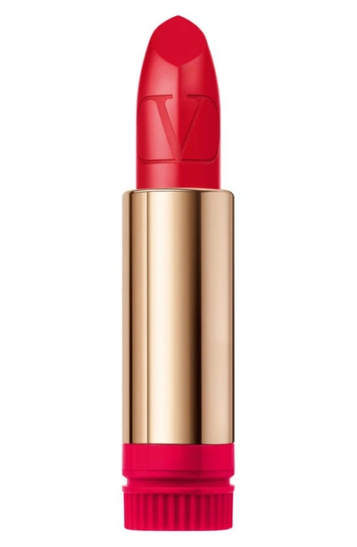 Shop Valentino Rosso  Refillable Lipstick Refill In 201a / Satin