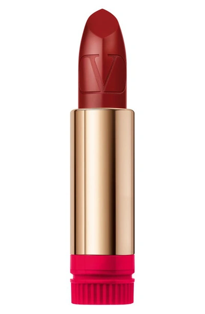 Shop Valentino Rosso  Refillable Lipstick Refill In 212r / Satin