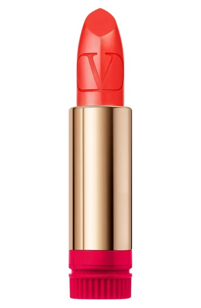 Shop Valentino Rosso  Refillable Lipstick Refill In 405a / Satin