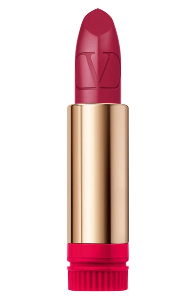 Shop Valentino Rosso  Refillable Lipstick Refill In 308r / Satin