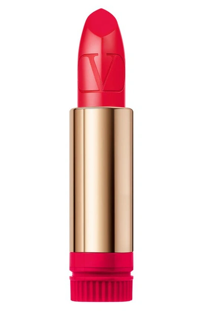 Shop Valentino Rosso  Refillable Lipstick Refill In 404r / Satin
