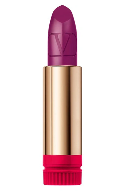Shop Valentino Rosso  Refillable Lipstick Refill In 600r / Satin