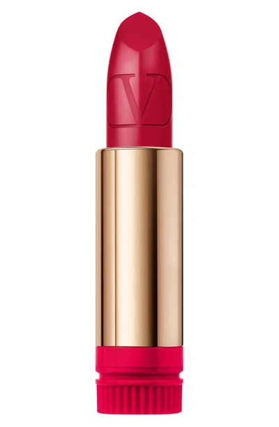 Shop Valentino Rosso  Refillable Lipstick Refill In 300r / Satin